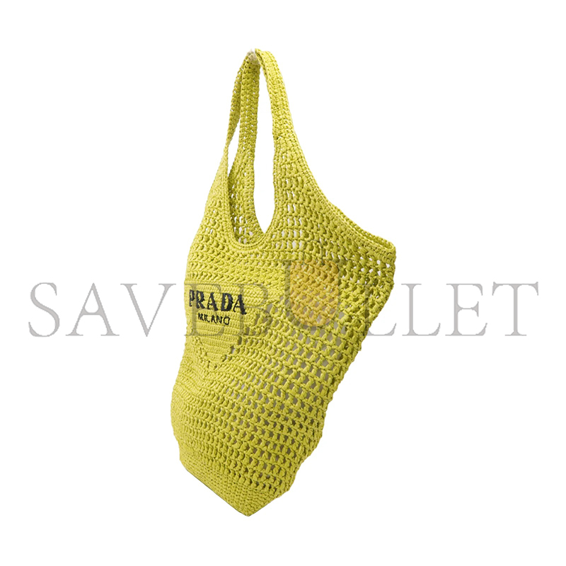 PRADA RAFFIA TOTE BAG YELLOW 1BG424 (53*40cm)